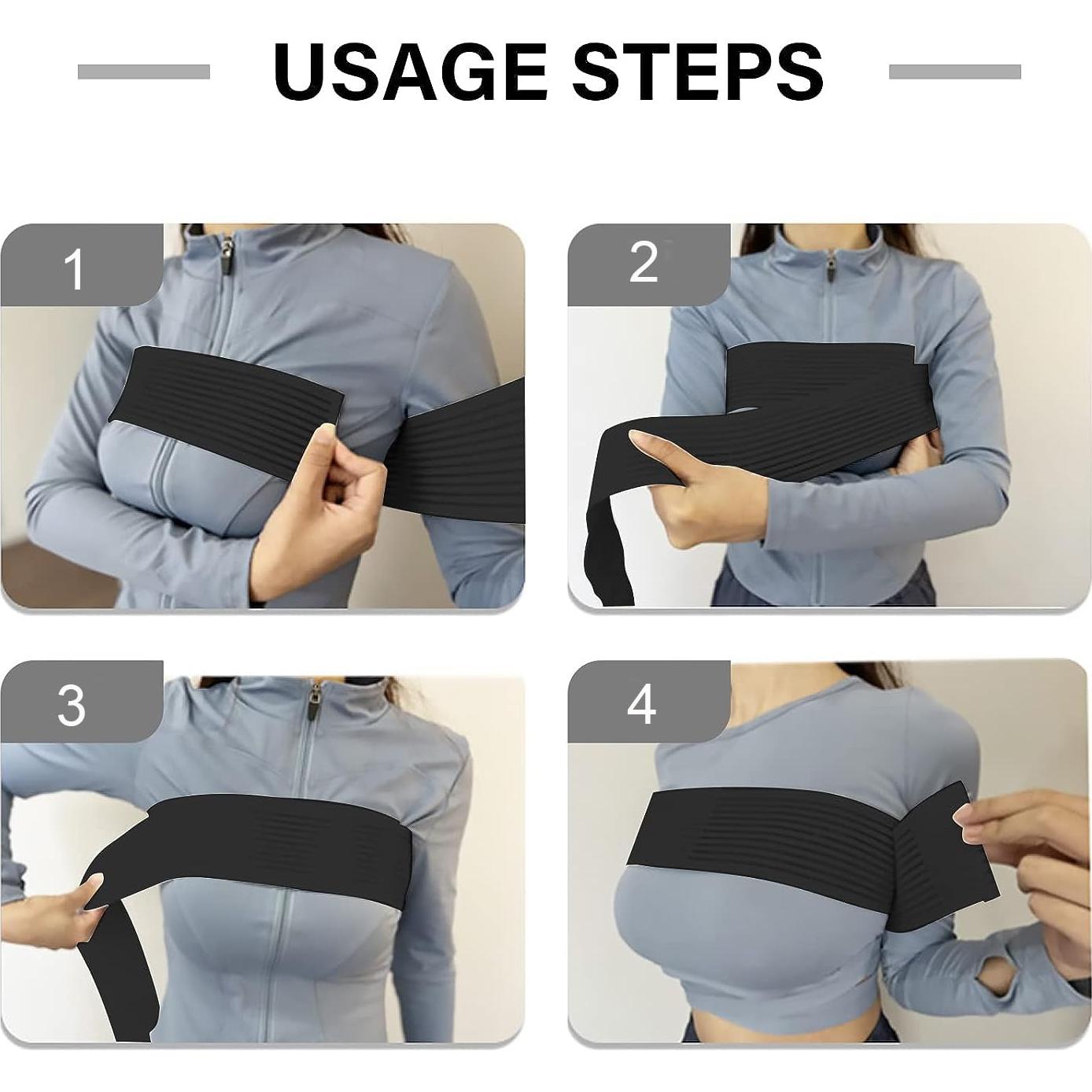 Banda de Soporte para Senos LAPLUIE Ajustable Negro