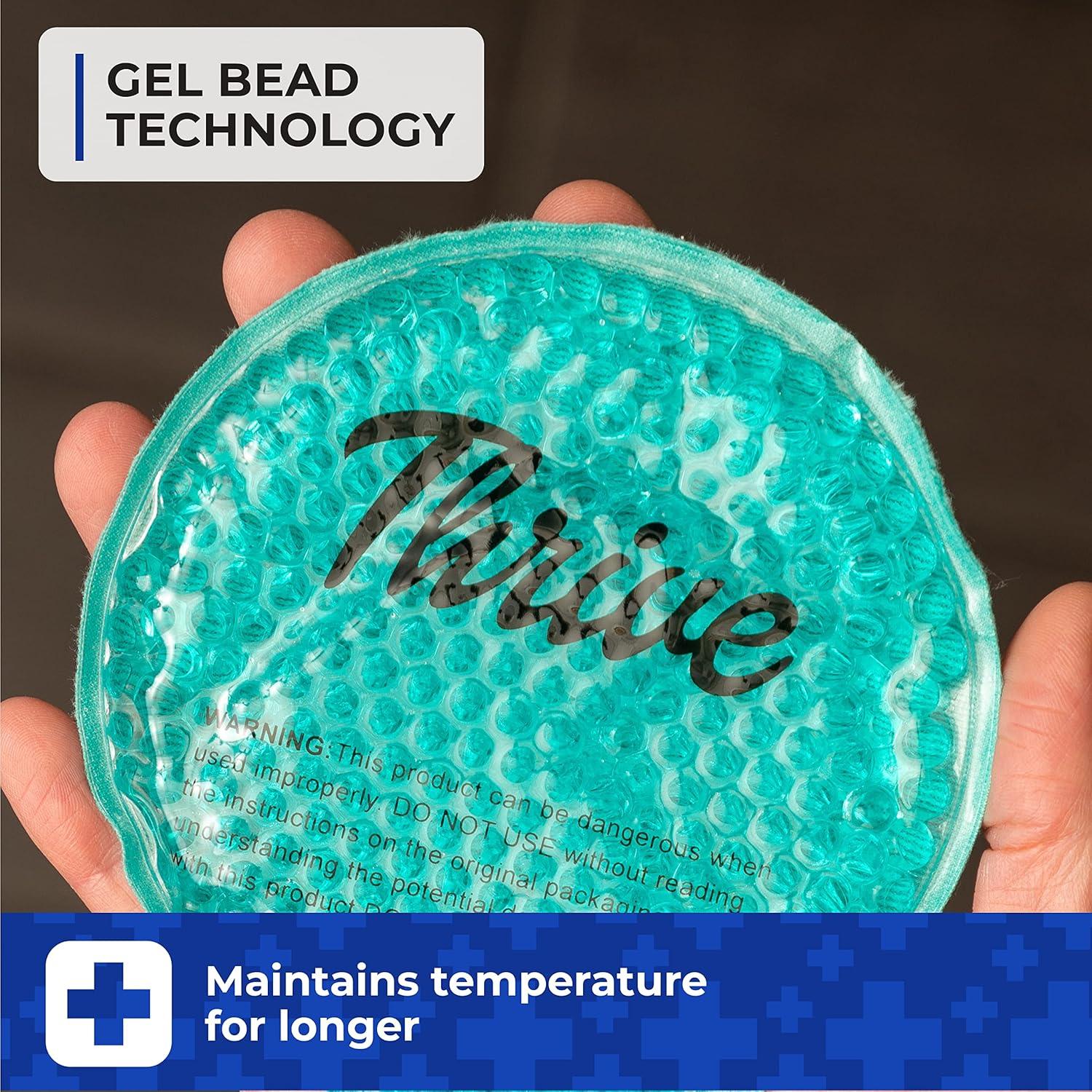 Paquete de Hielo Reutilizable Thrive - 6 Unidades Redondas Azul - Terapia Caliente y Fría