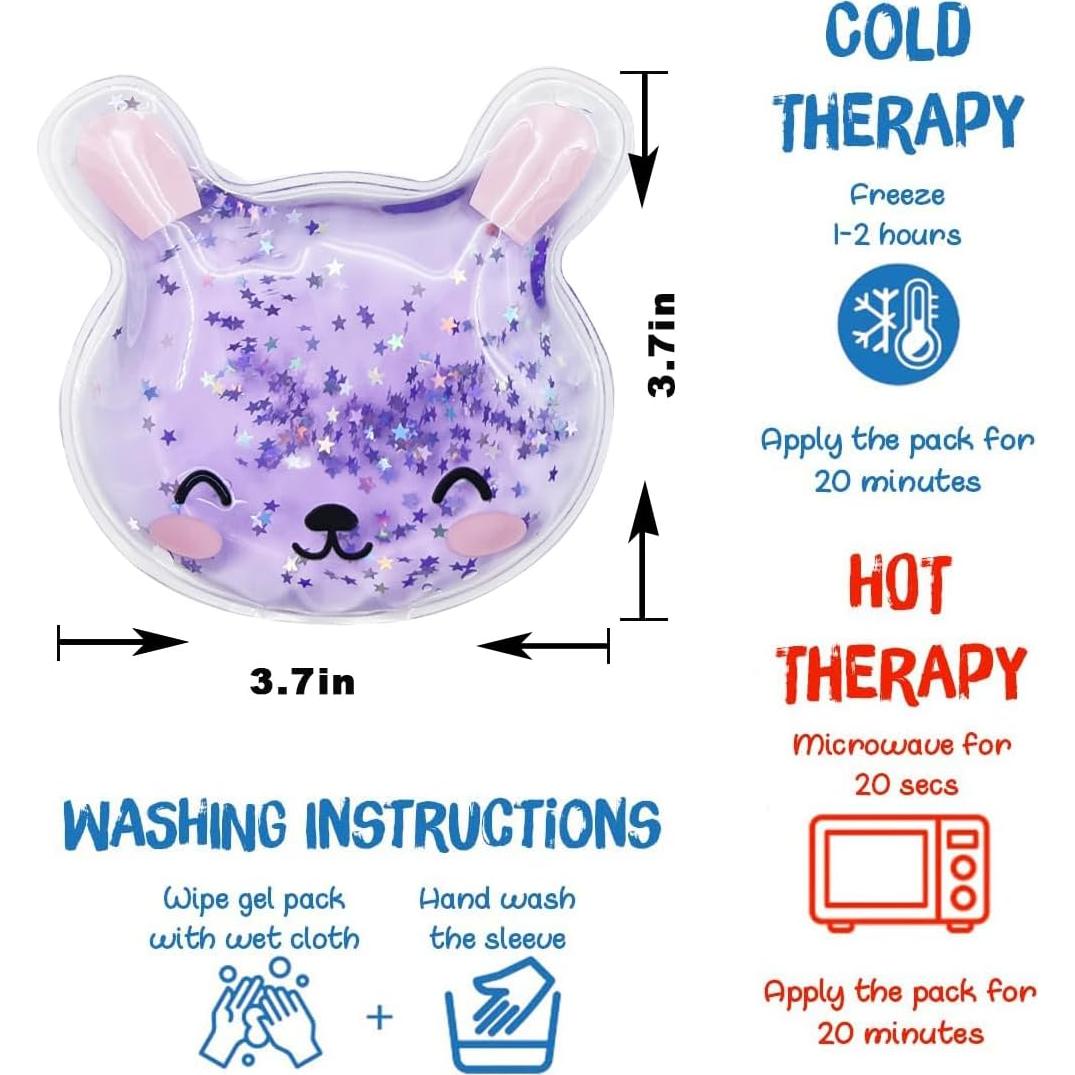 Bolsa de Hielo Reutilizable Boo Boo - Alivio para Niños 4 Pcs