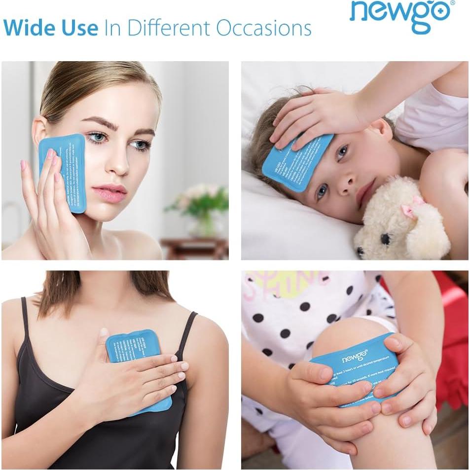 Paquetes de Hielo Reutilizables NEWGO - 6 Paquetes 11.4x8.1cm