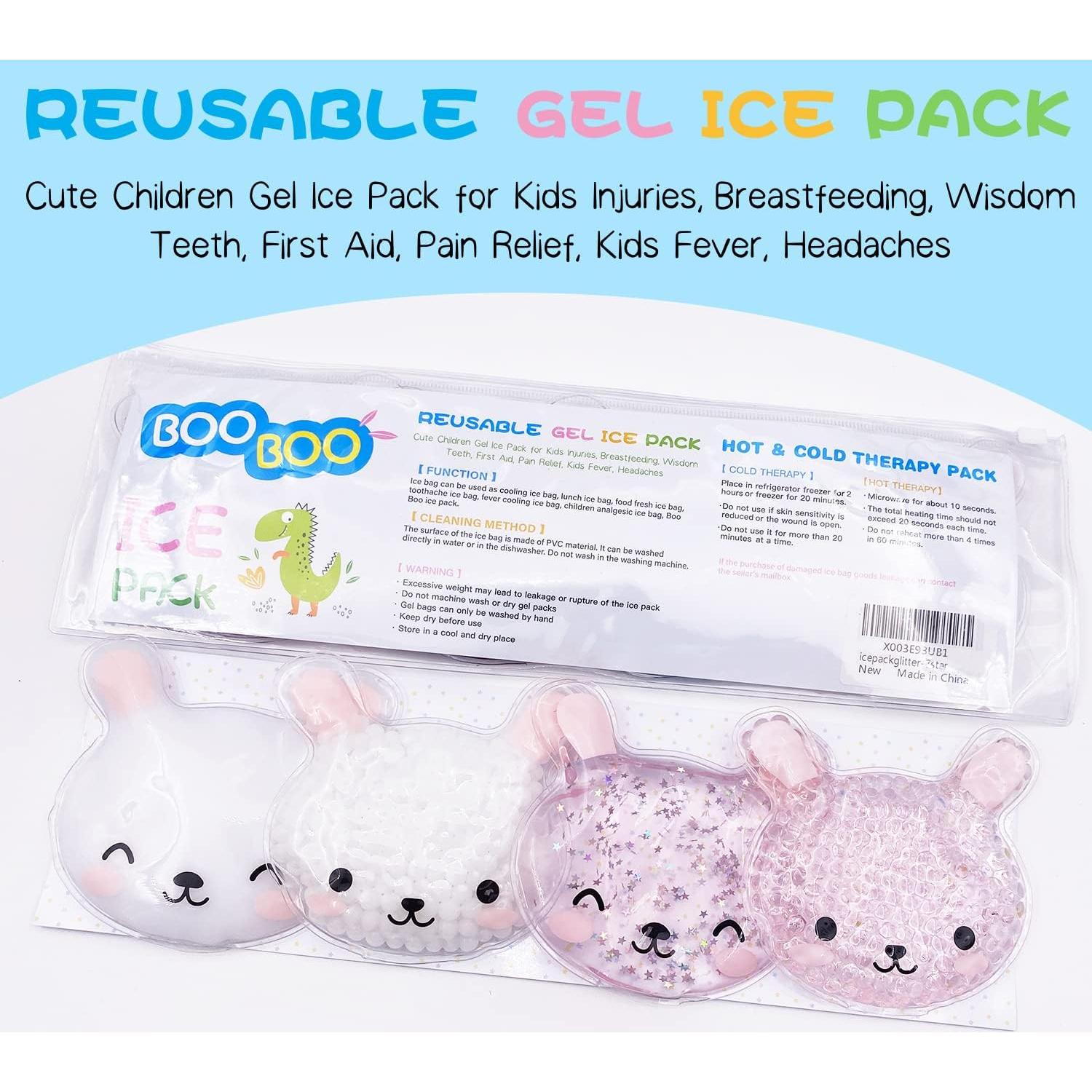 4 Paquetes de Hielo Reutilizables para Niños Herb Life 9.7x8.1 cm