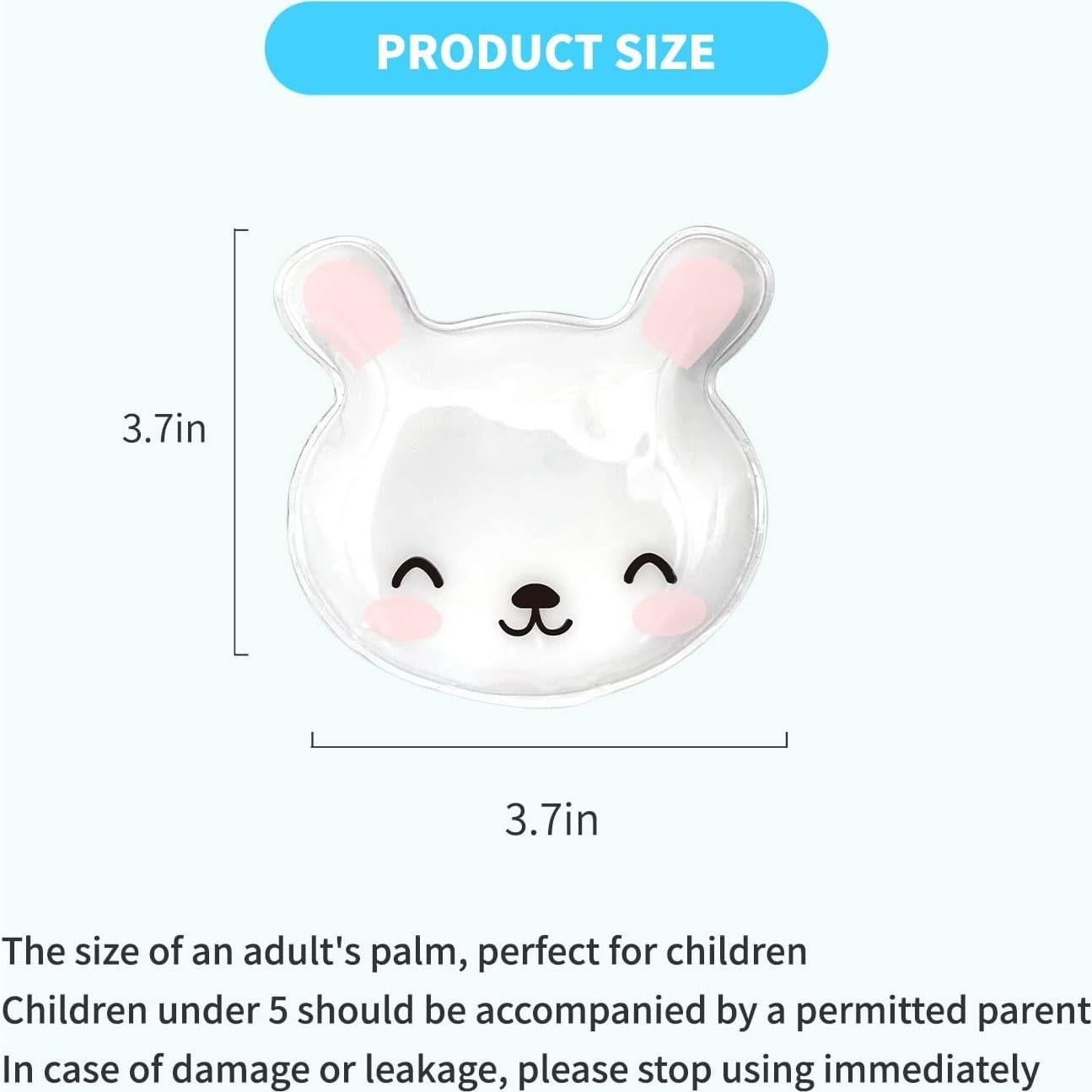 4 Paquetes de Hielo Reutilizables para Niños Herb Life 9.7x8.1 cm