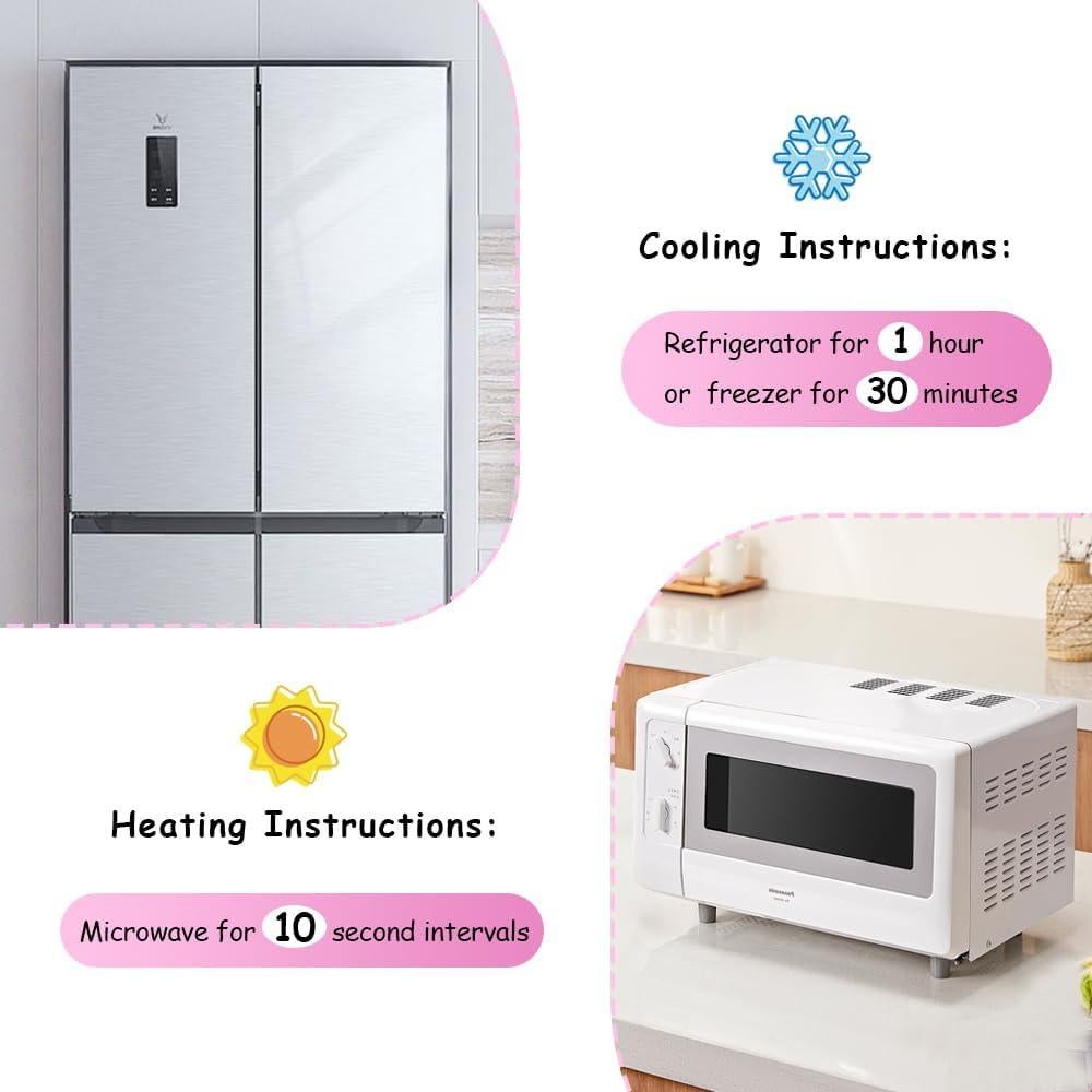 Paquetes de Hielo Reutilizables CONBELLA 12.2 cm para Niños