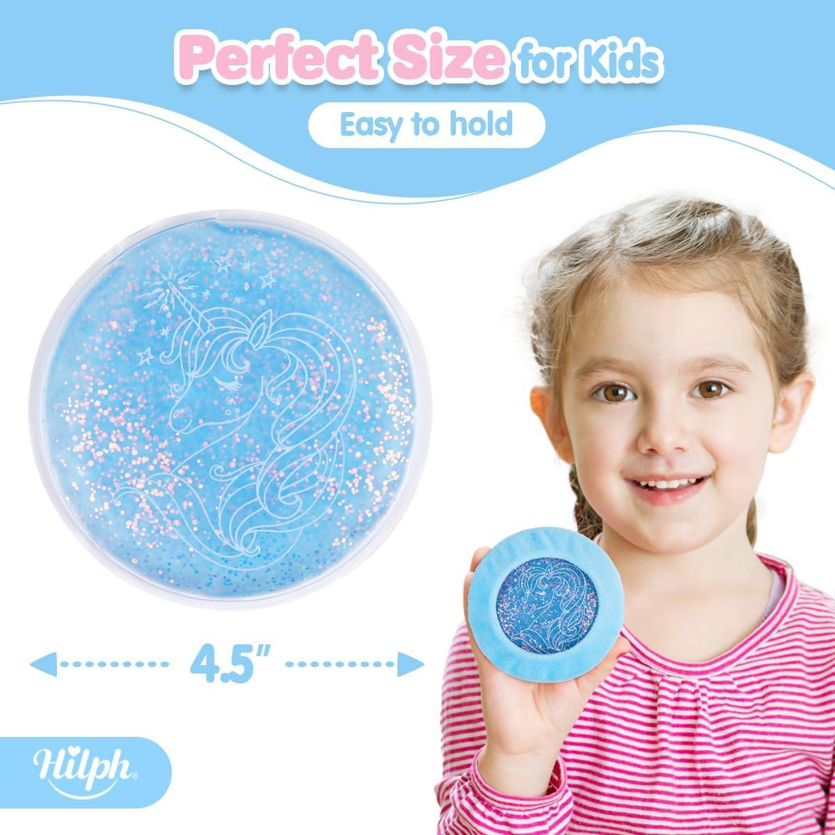 Paquete de Hielo para Niños Hilph - 4 Paquetes Reutilizables con Funda