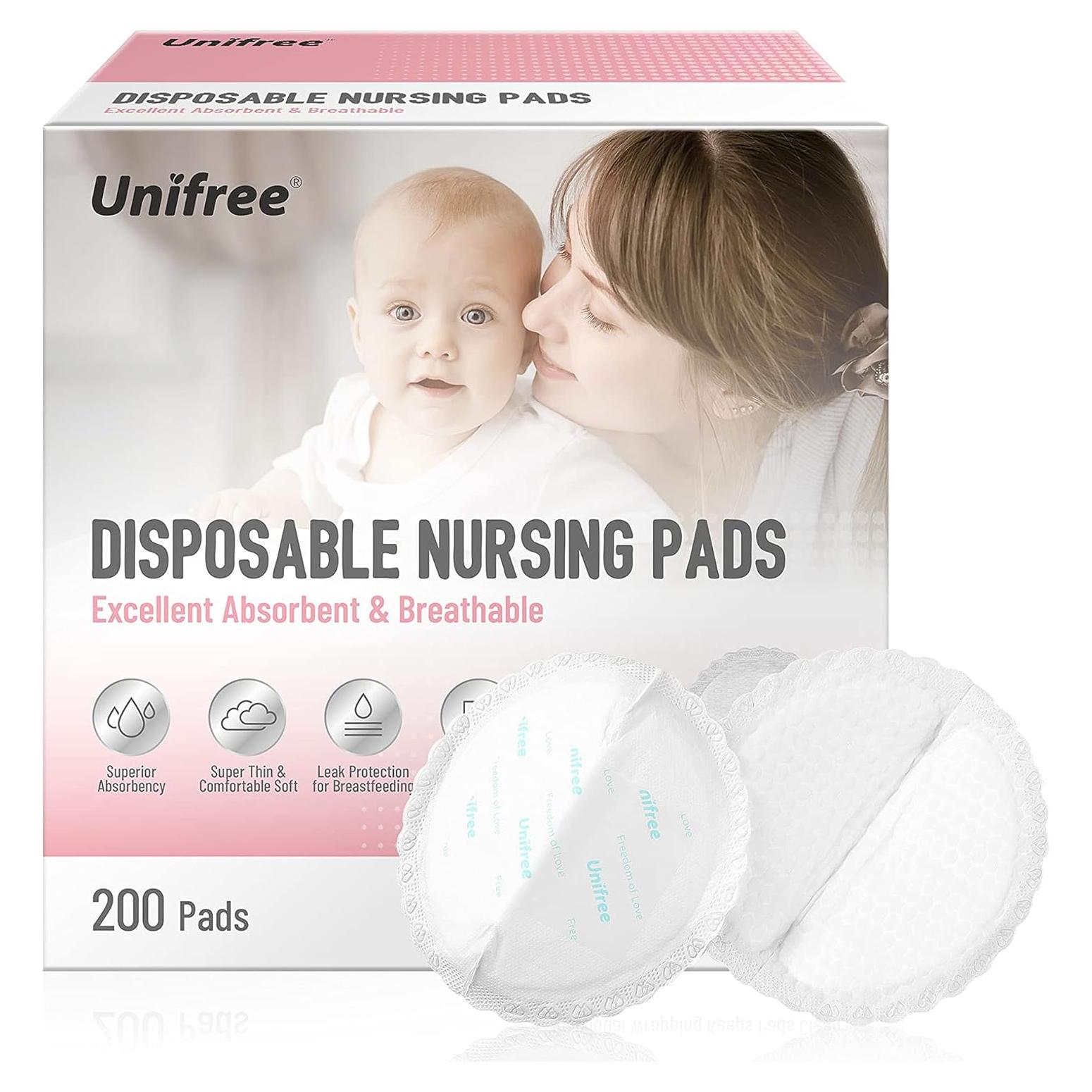 Almohadillas Desechables para Lactancia Unifree 200 Unidades