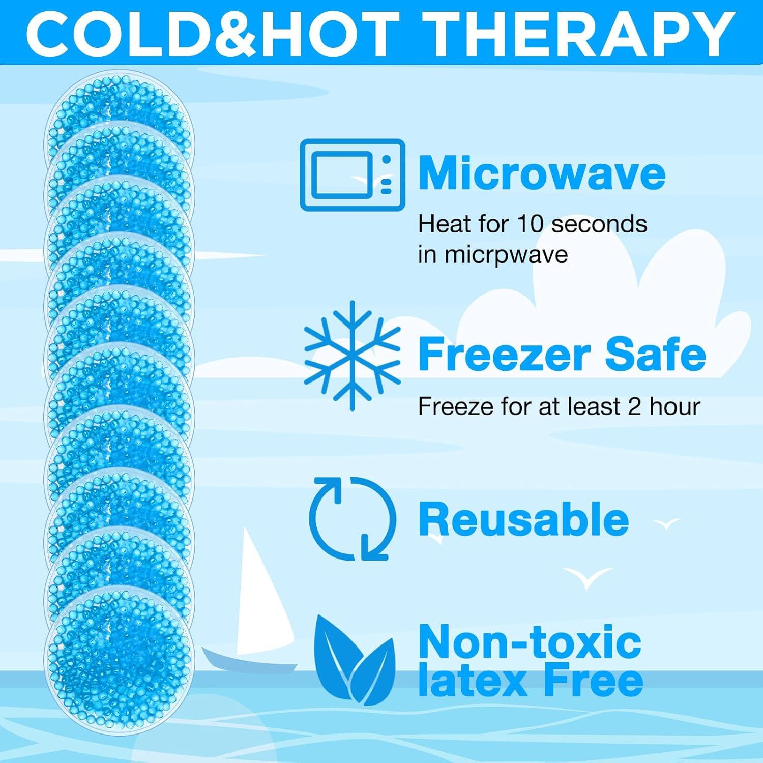 Paquetes de Hielo Reutilizables TrelaCo 60 Pcs 10x10 cm