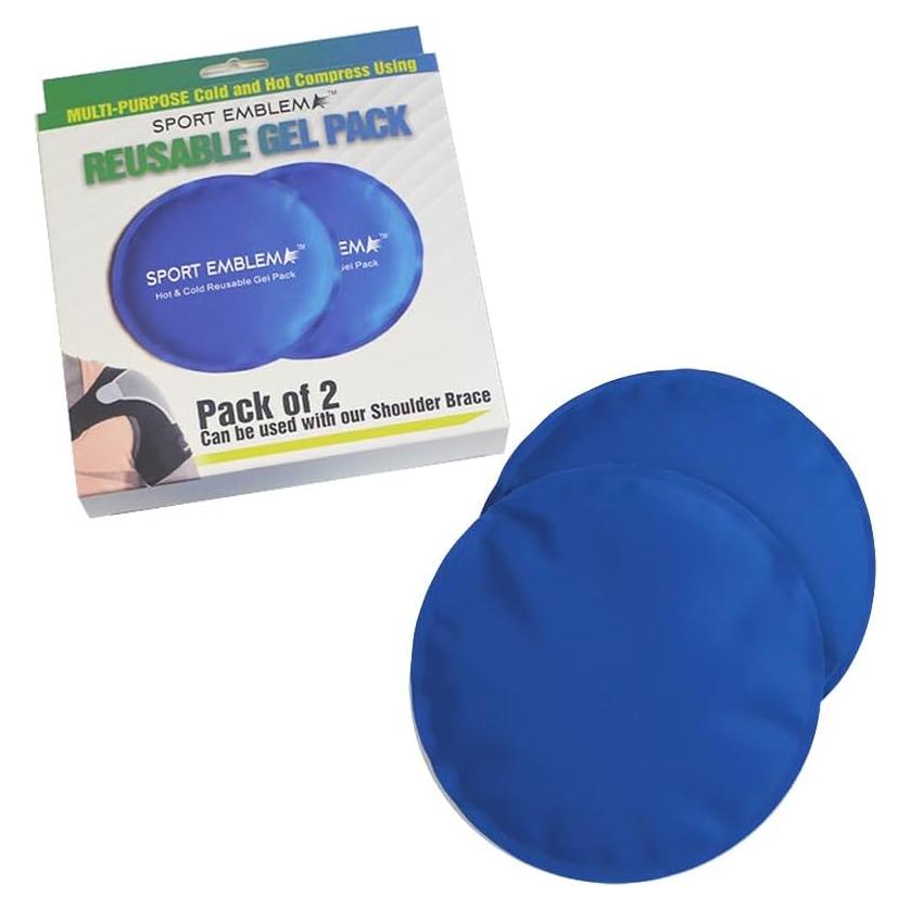 Paquete de Hielo Gel Reutilizable Sport Emblema 2 Pcs 14 cm