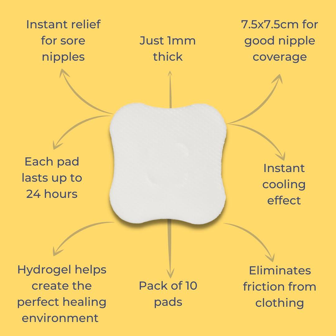 Almohadillas de Hidrogel para Senos First Days - 10 Unidades