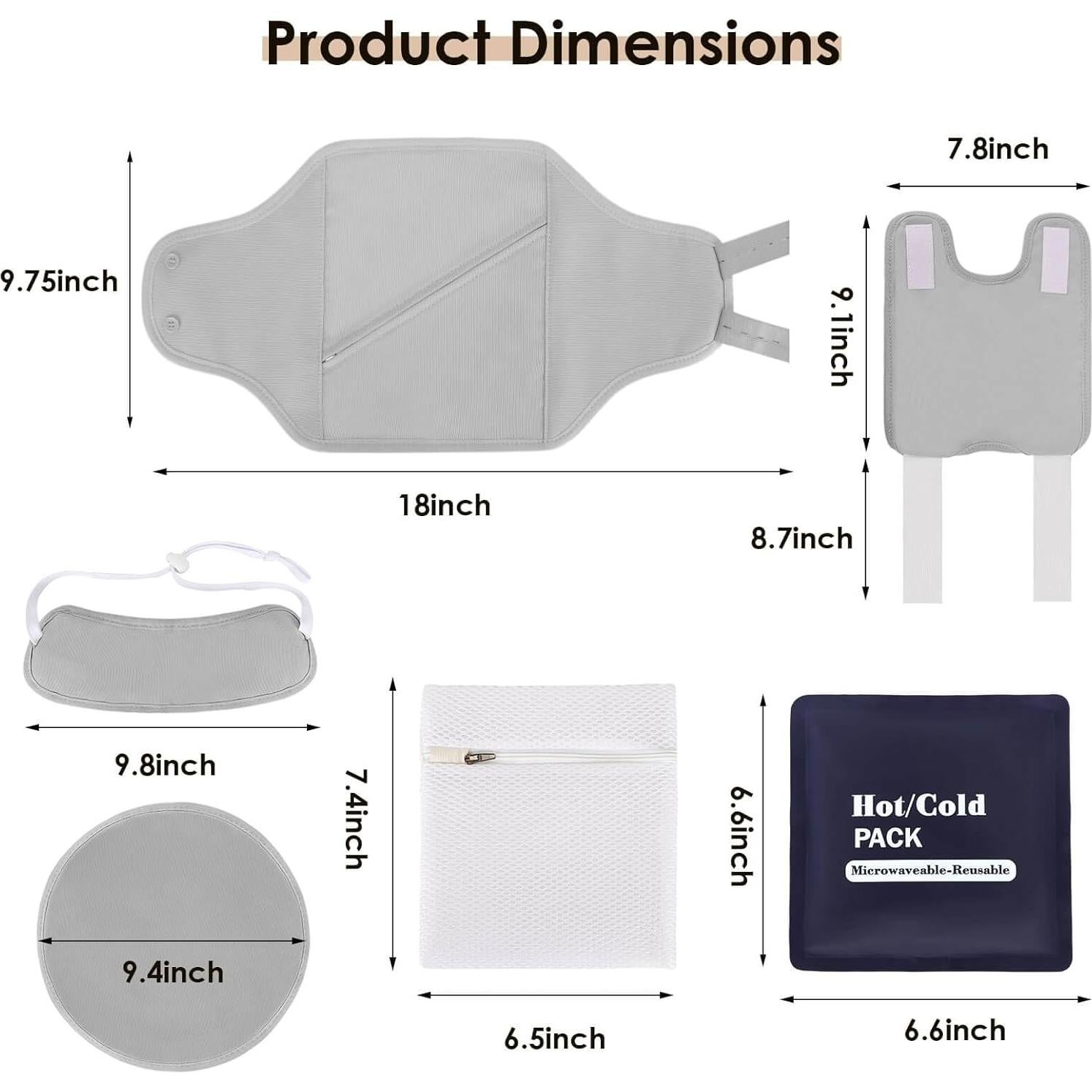 Kit de Paquete de Aceite de Ricino HUIJUTCHEN 8 Piezas Orgánico