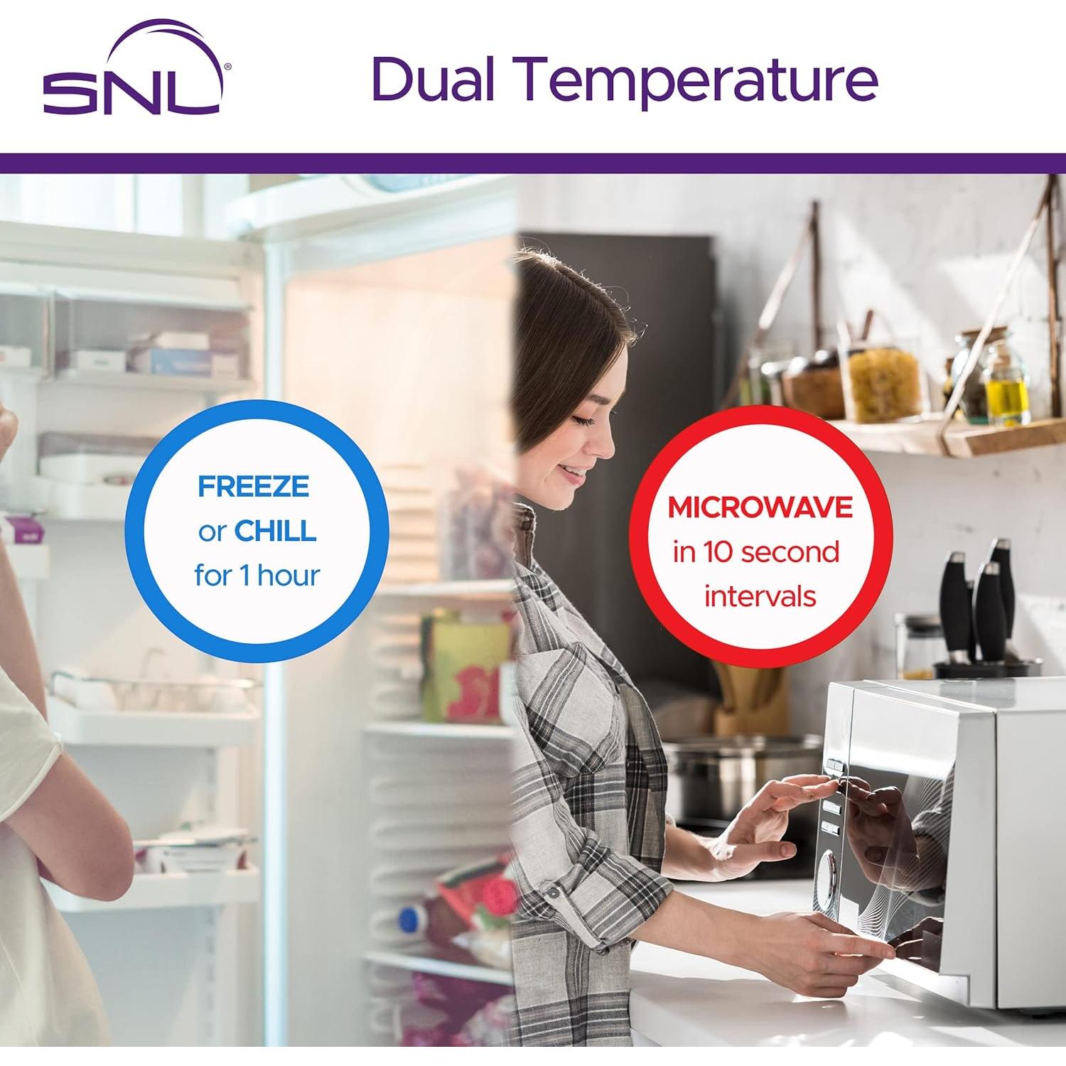 Paquetes de Gel Reutilizables SNL - 6 Unidades, 10.16 cm, Alivio Dolor