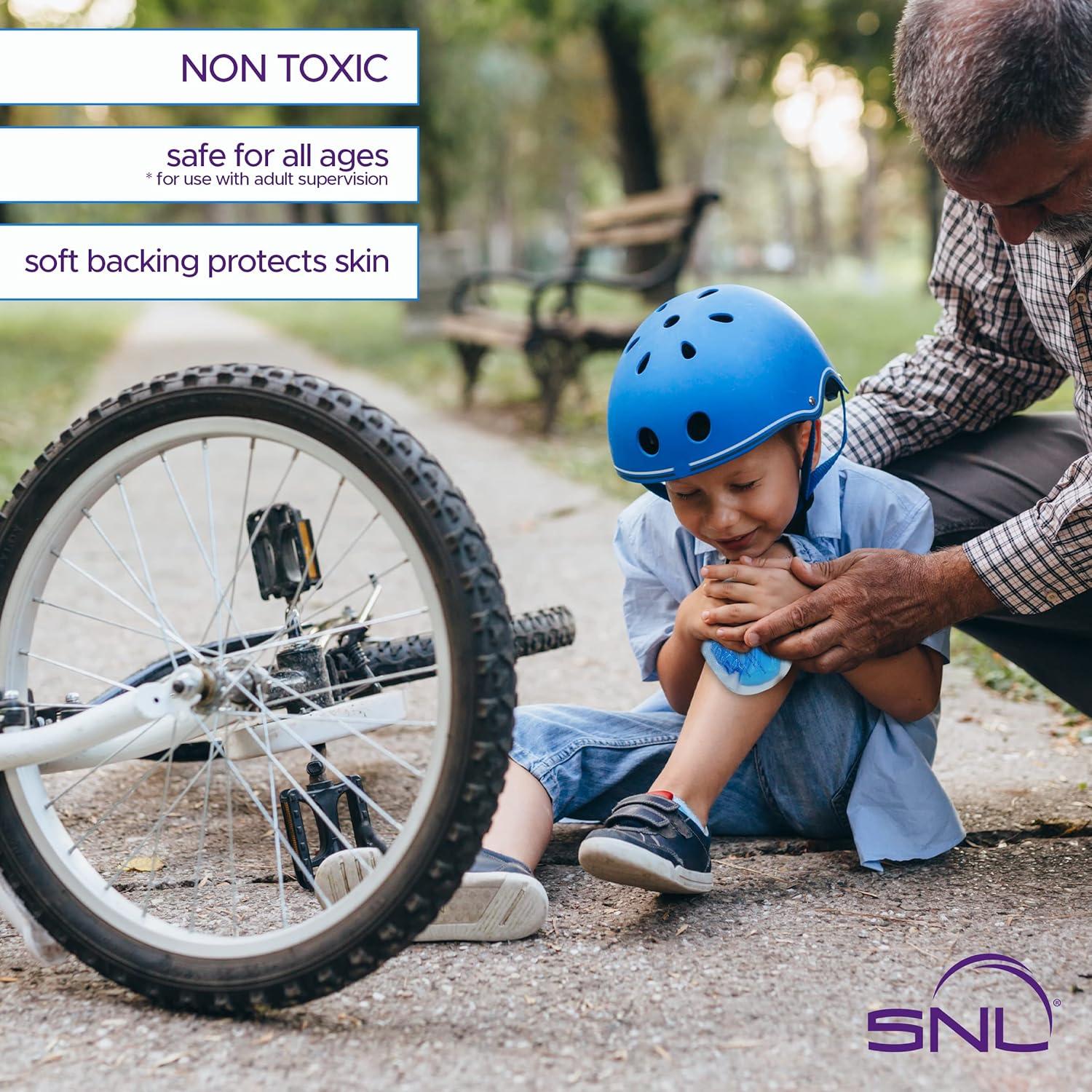 Paquetes de Gel Reutilizables SNL - 6 Unidades, 10.16 cm, Alivio Dolor