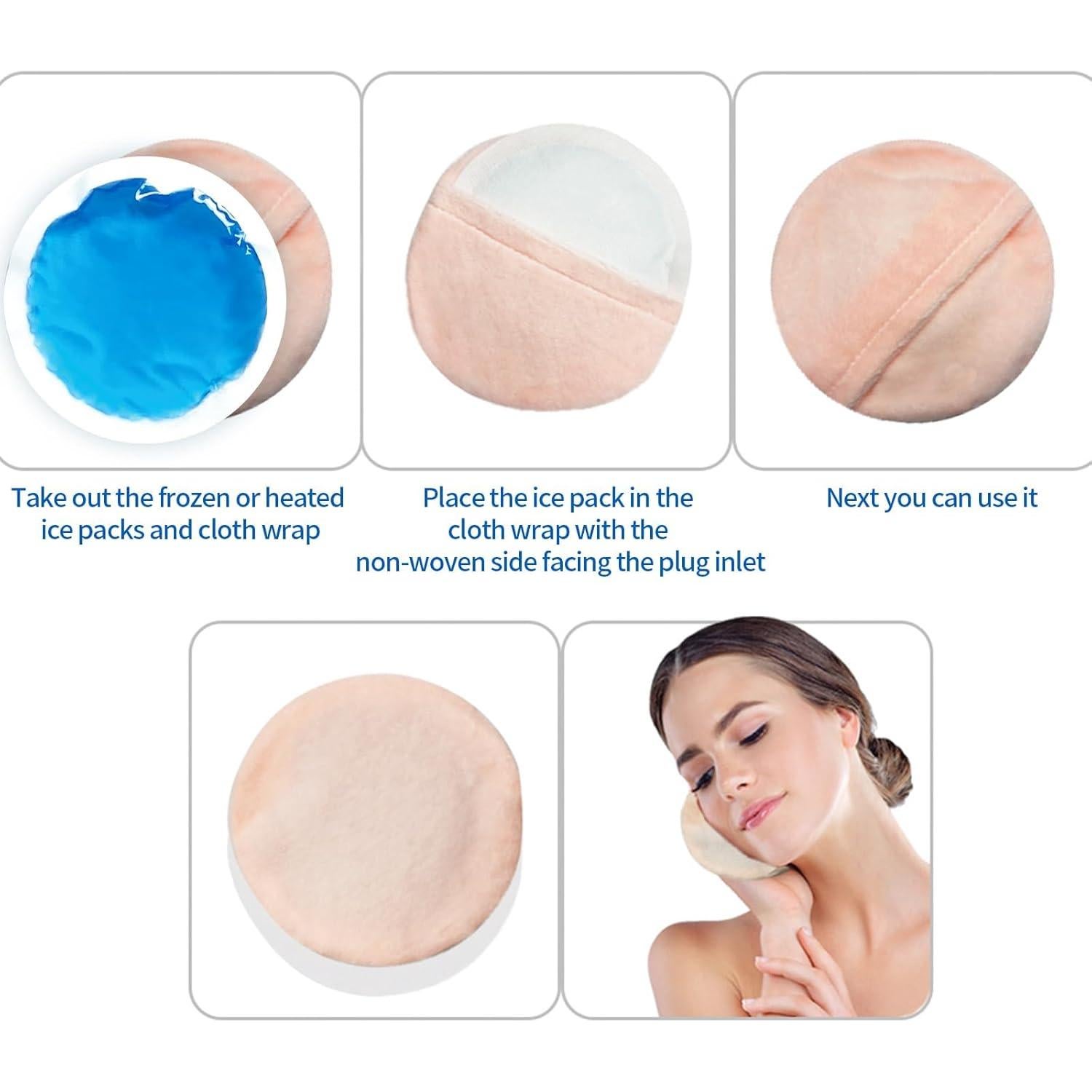 Paquete de Hielo Redondo Pequeño WORLD-BIO - 5 Unidades Gel Reutilizable