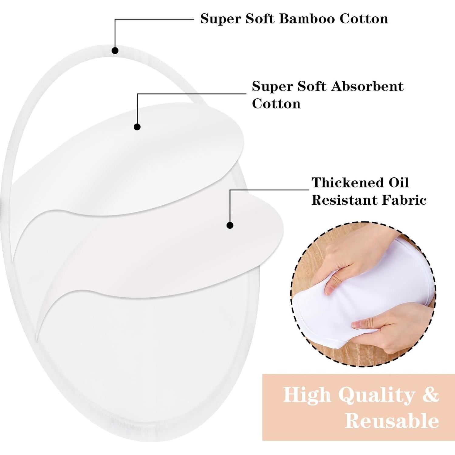 Paquete de Almohadillas de Aceite de Ricino HJZHII 2 Piezas 23.5cm