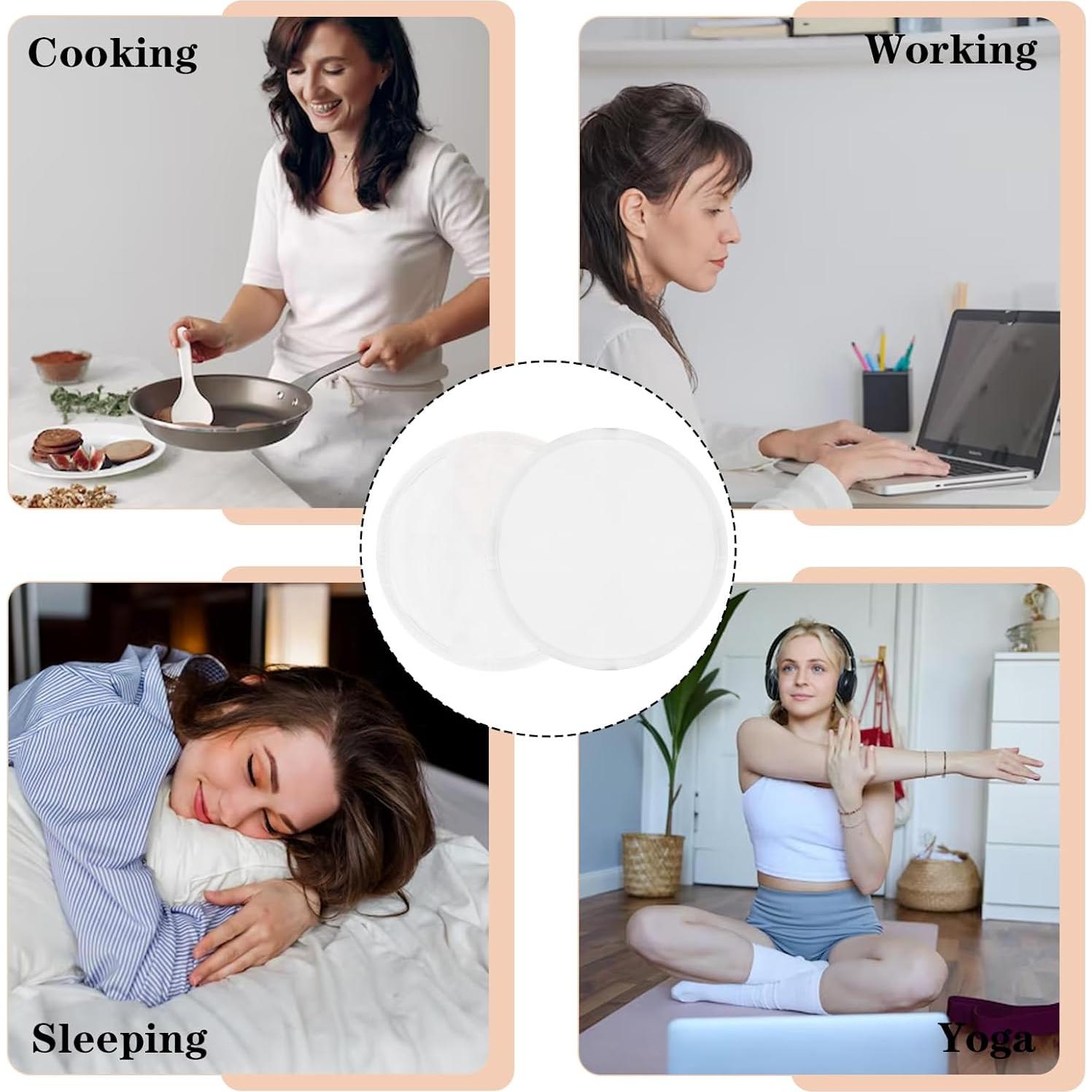 Paquete de Almohadillas de Aceite de Ricino HJZHII 2 Piezas 23.5cm