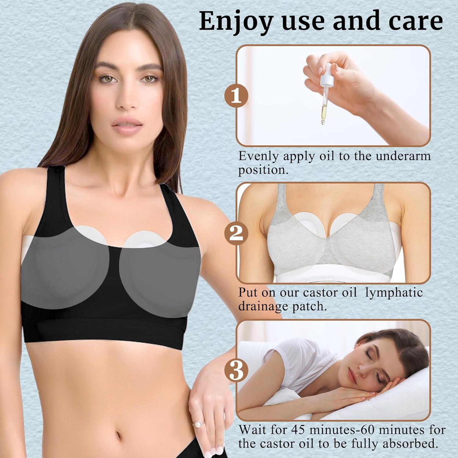 10 Almohadillas de Aceite de Ricino Orgánico Pedobi para Lactancia