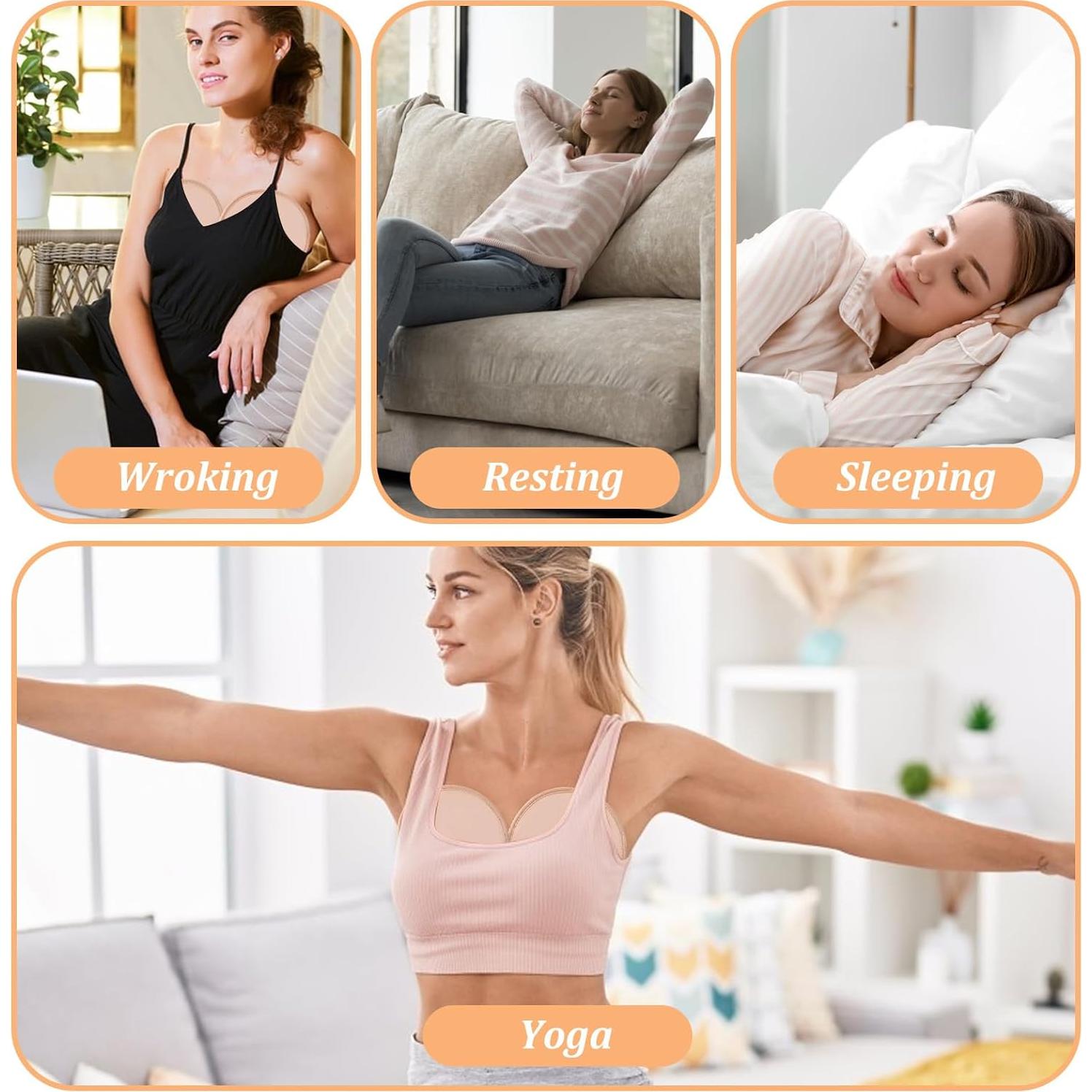 2 Almohadillas de Aceite de Ricino Orgánico para Senos Yolev