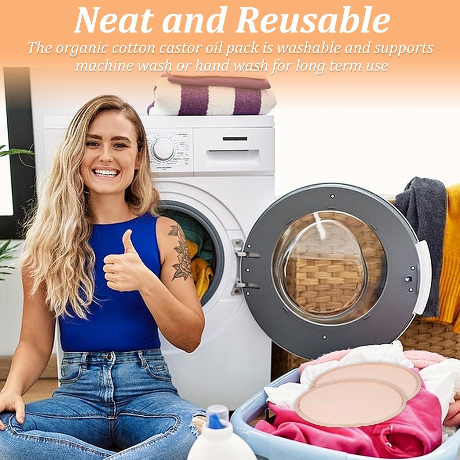 2 Almohadillas de Aceite de Ricino Orgánico para Senos Yolev