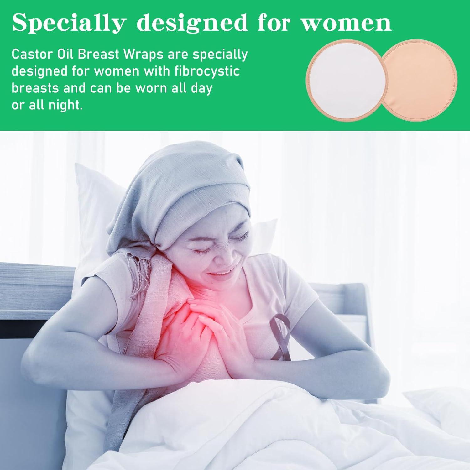 Paquete de 2 Almohadillas de Aceite de Ricino YEXIAOBOY