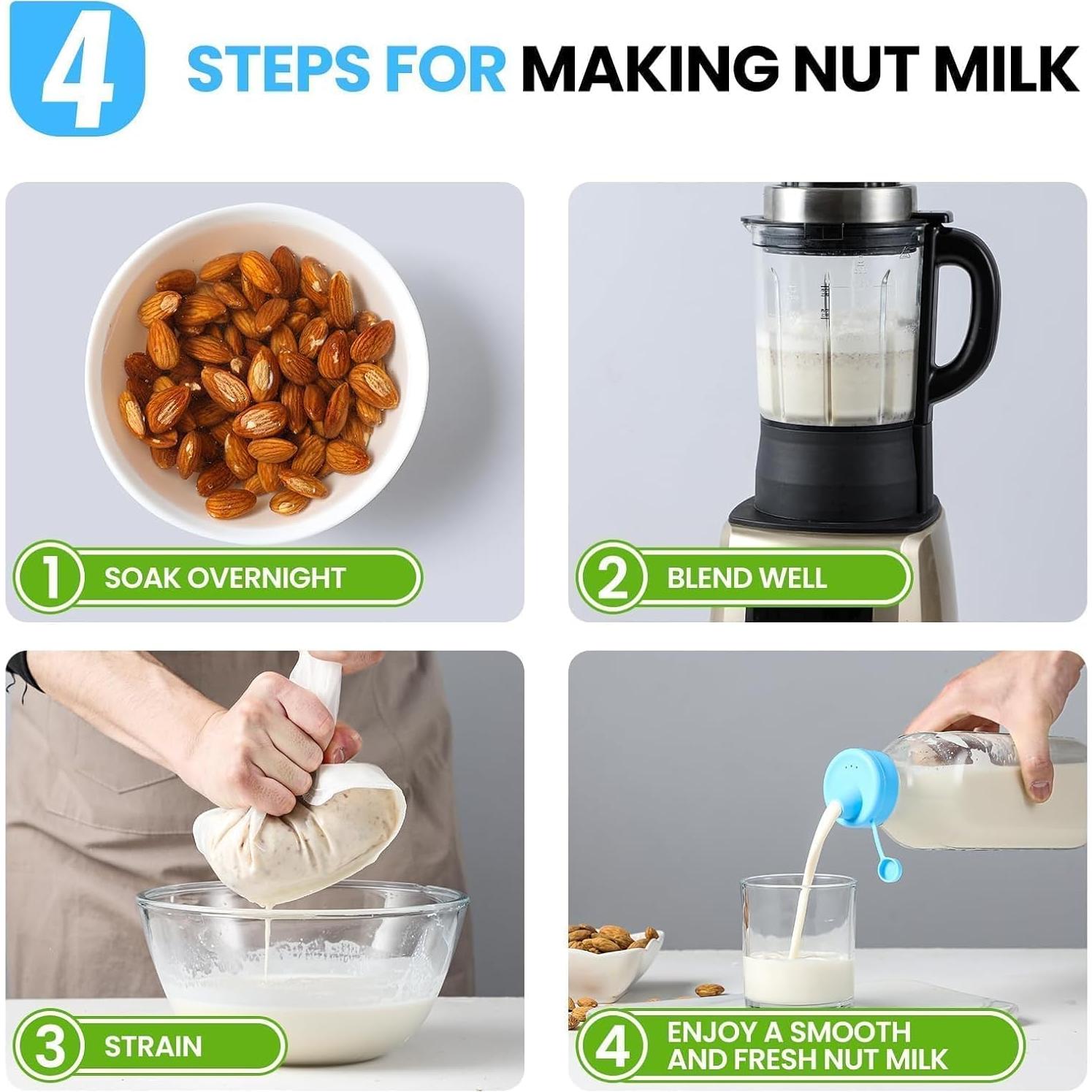 Paquete de 2 Botellas de Vidrio Reutilizables POIKSHARK 0.91L