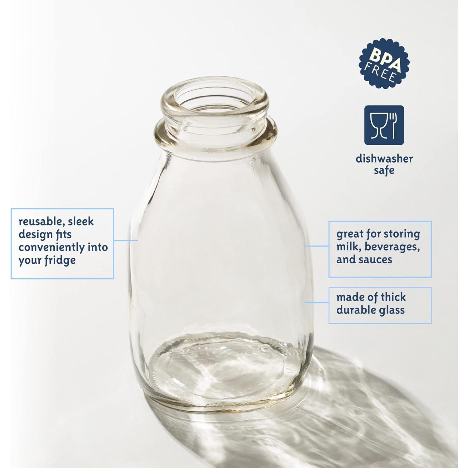 Botella de Vidrio Kitchentoolz 16 oz con Tapa y Pico Vertedor