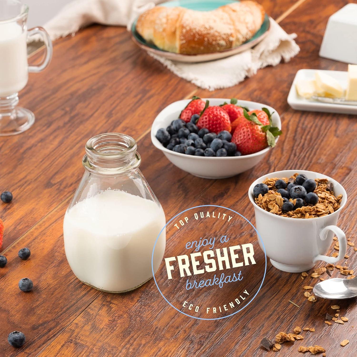 Botella de Vidrio Kitchentoolz 16 oz con Tapa y Pico Vertedor