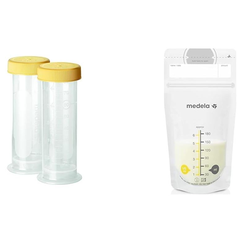 Botellas y Bolsas de Almacenamiento de Leche Materna Medela 180ml