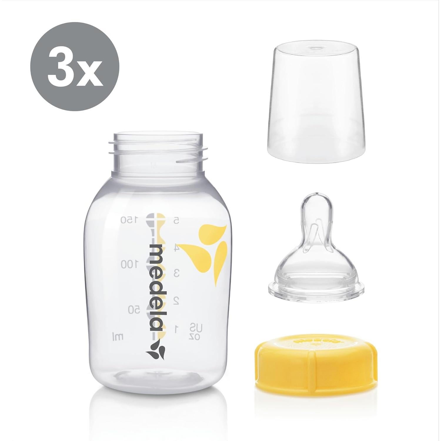 Botellas de Almacenamiento de Leche Materna Medela 150ml x3