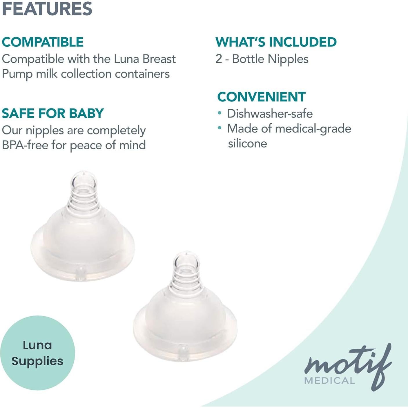 Paquete Almacenamiento Leche Materna Motif Medical 300 Piezas