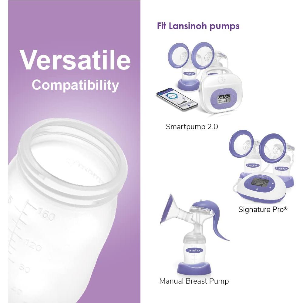 Botellas de Almacenamiento Maymom 150 mL Boca Ancha x8