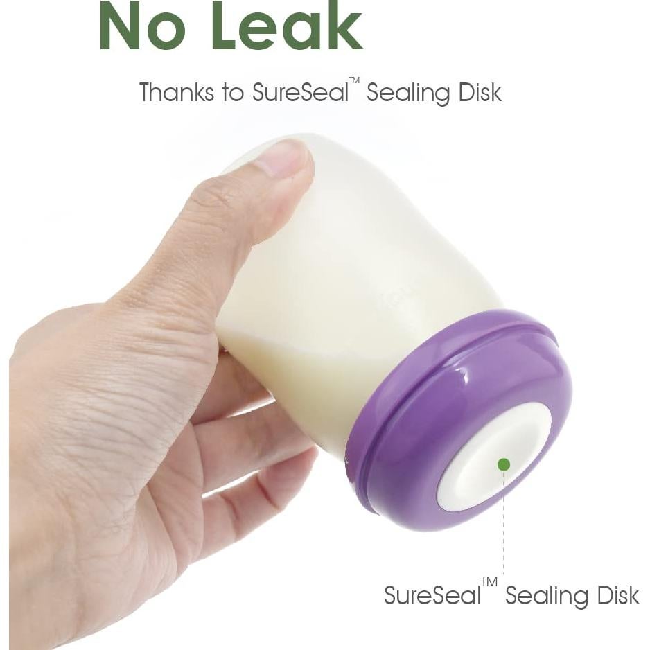 Botellas de Almacenamiento Maymom 150 mL Boca Ancha x8