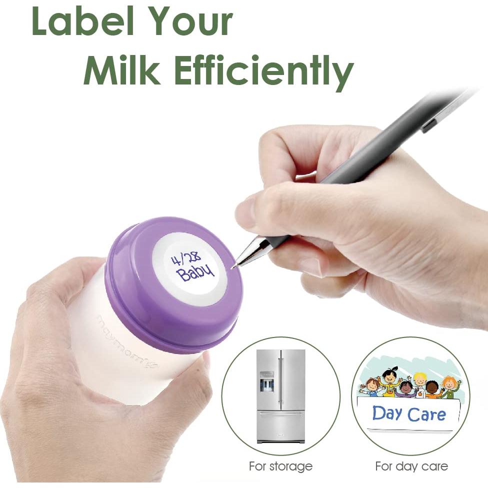 Botellas de Almacenamiento Maymom 150 mL Boca Ancha x8