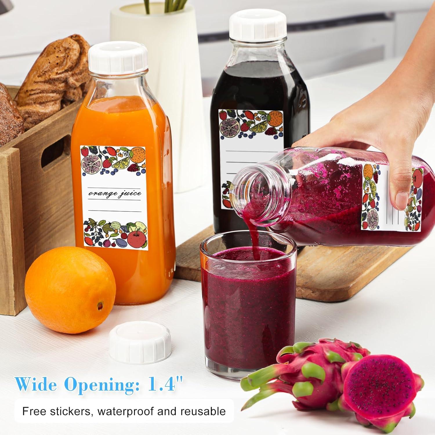 Botellas de Vidrio Syntic 1L con Tapa Hermética - Reutilizables