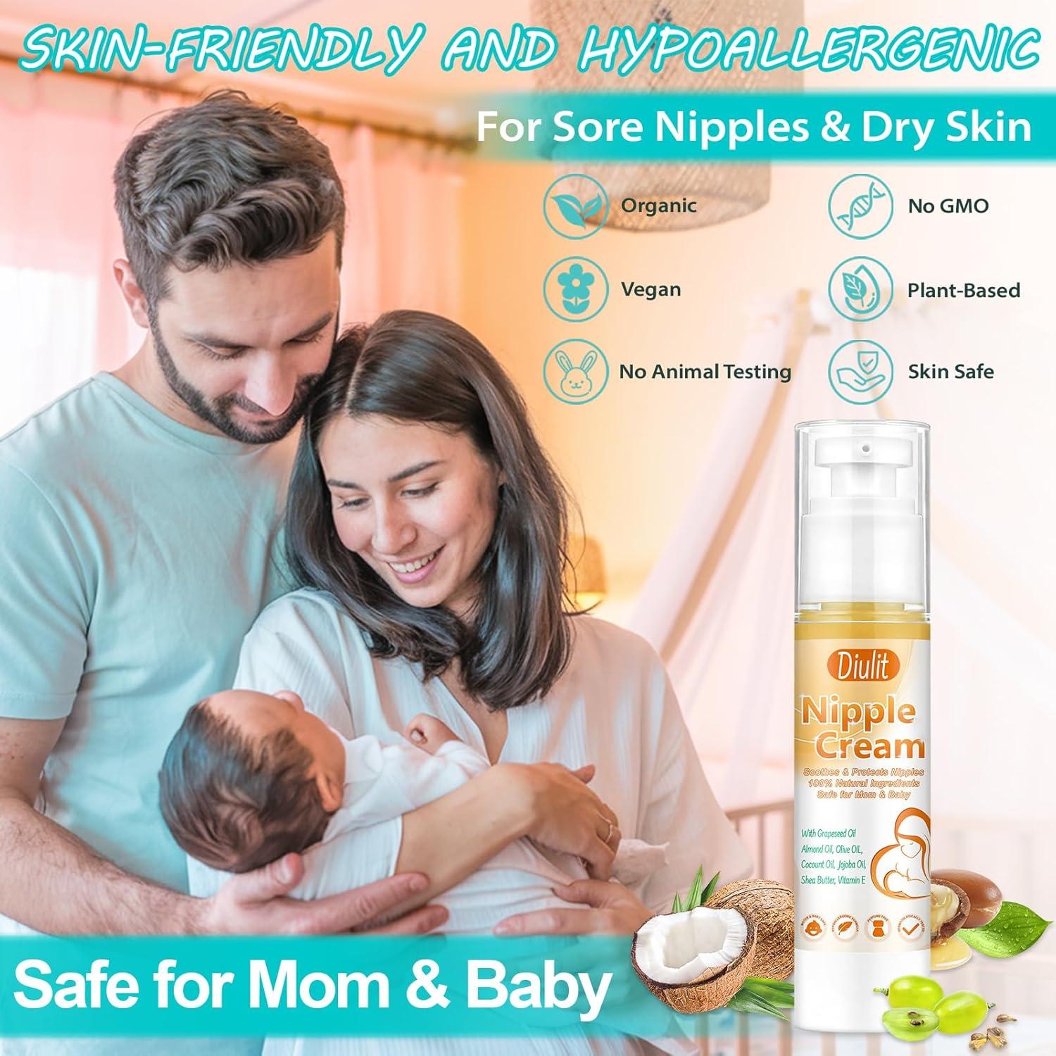 Kit de Corrección de Pezones Invertidos Diulit con Extractor y Crema