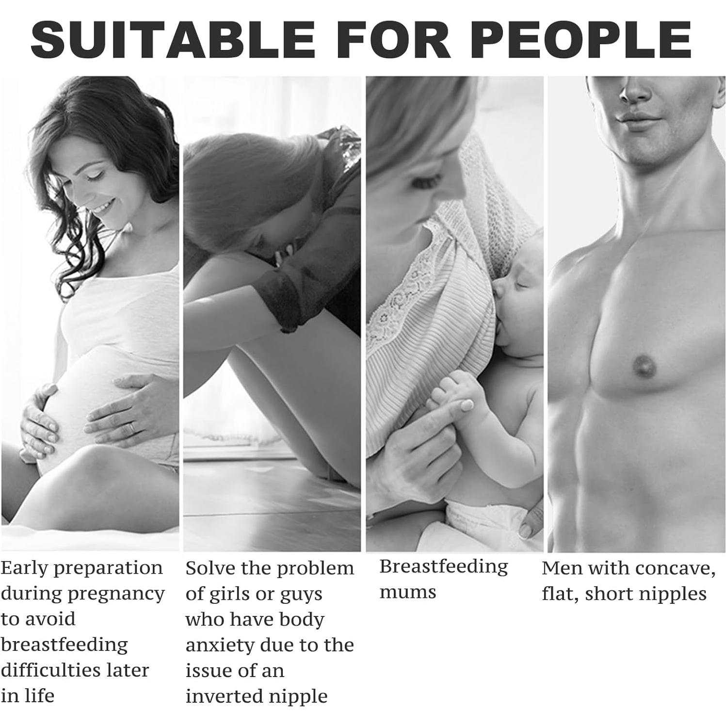 Correctores de Pezones Jesakmie - 2 Pares para Lactancia