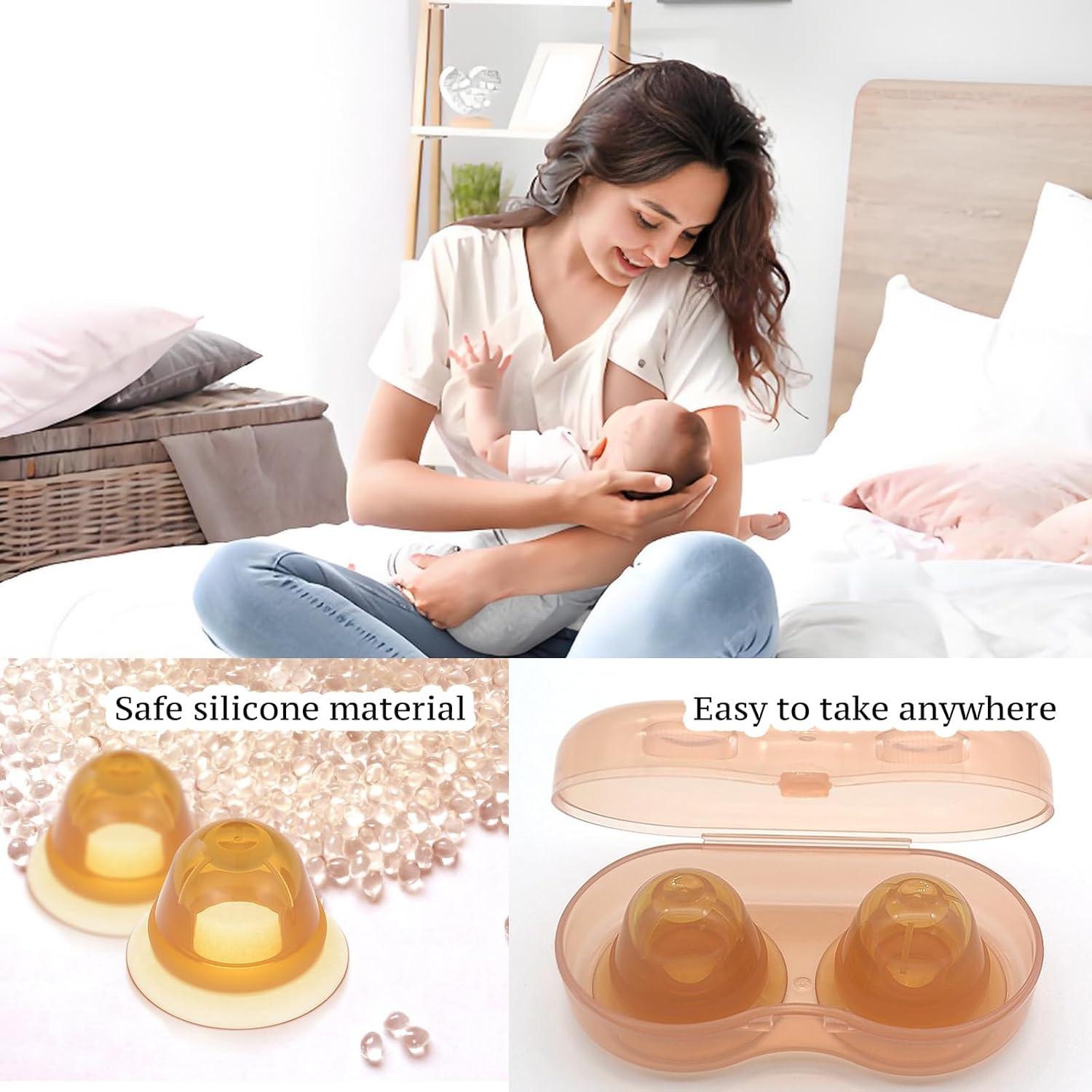 Correctores de Pezones Jesakmie - 2 Pares para Lactancia