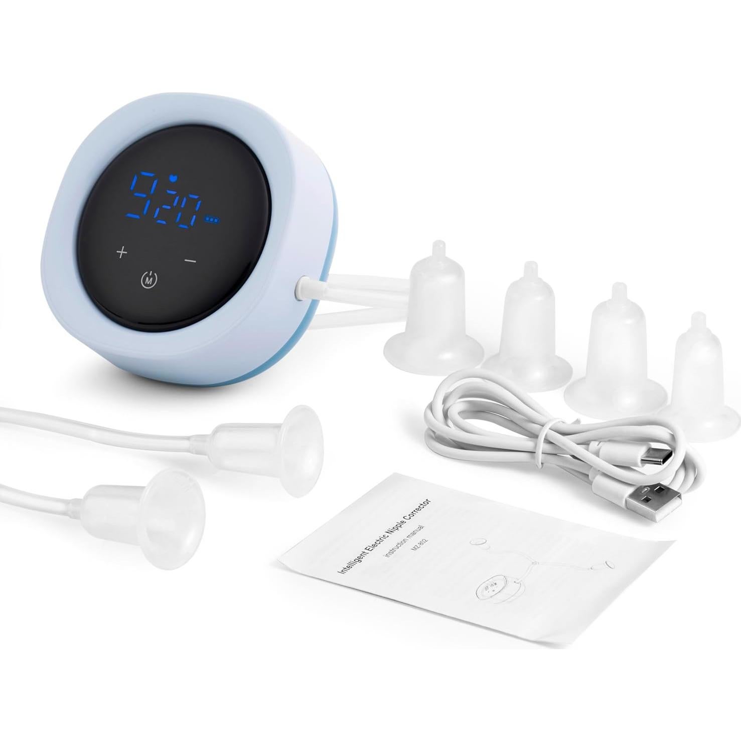 Corrector Eléctrico de Pezones e-9 Azul para Lactancia