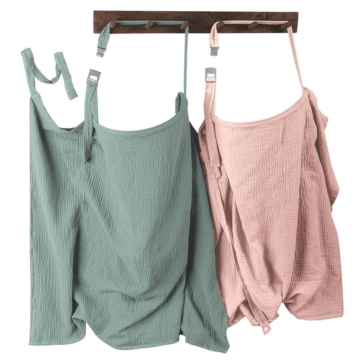 Cubierta de Lactancia LALAHOME - Paquete de 2 Muselina Algodón