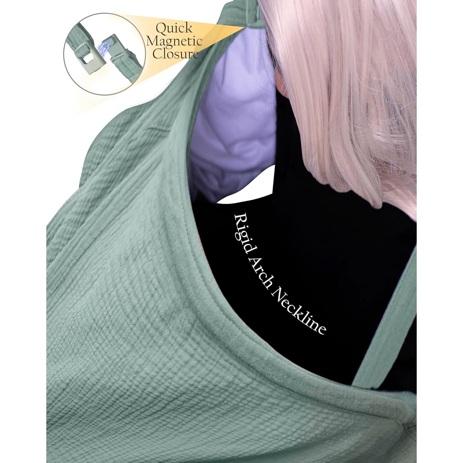 Cubierta de Lactancia LALAHOME - Paquete de 2 Muselina Algodón