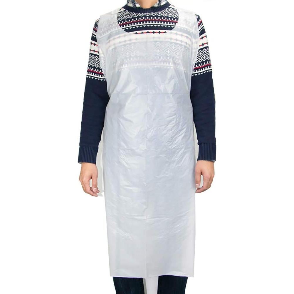 Delantales Desechables GSHLLO 10 Piezas Plástico Impermeable