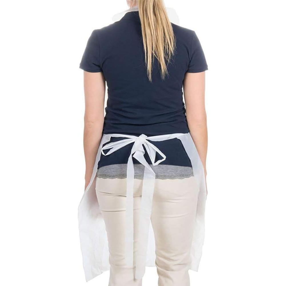 Delantales Desechables GSHLLO 10 Piezas Plástico Impermeable