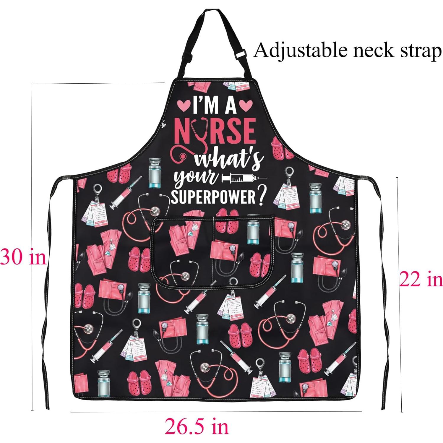 Delantal de Cocina para Enfermera FUSTMW con Bolsillos 73x68cm