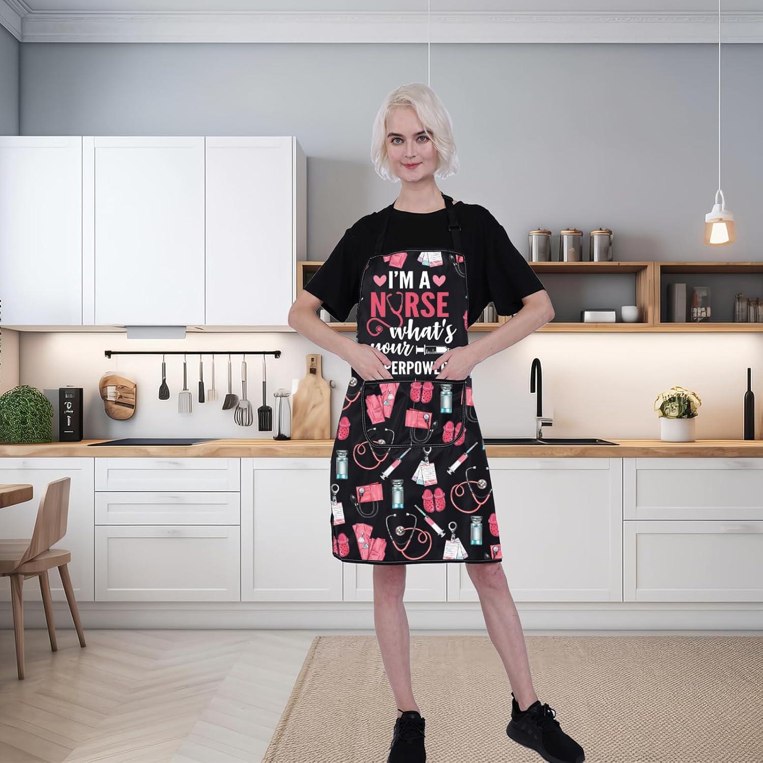 Delantal de Cocina para Enfermera FUSTMW con Bolsillos 73x68cm