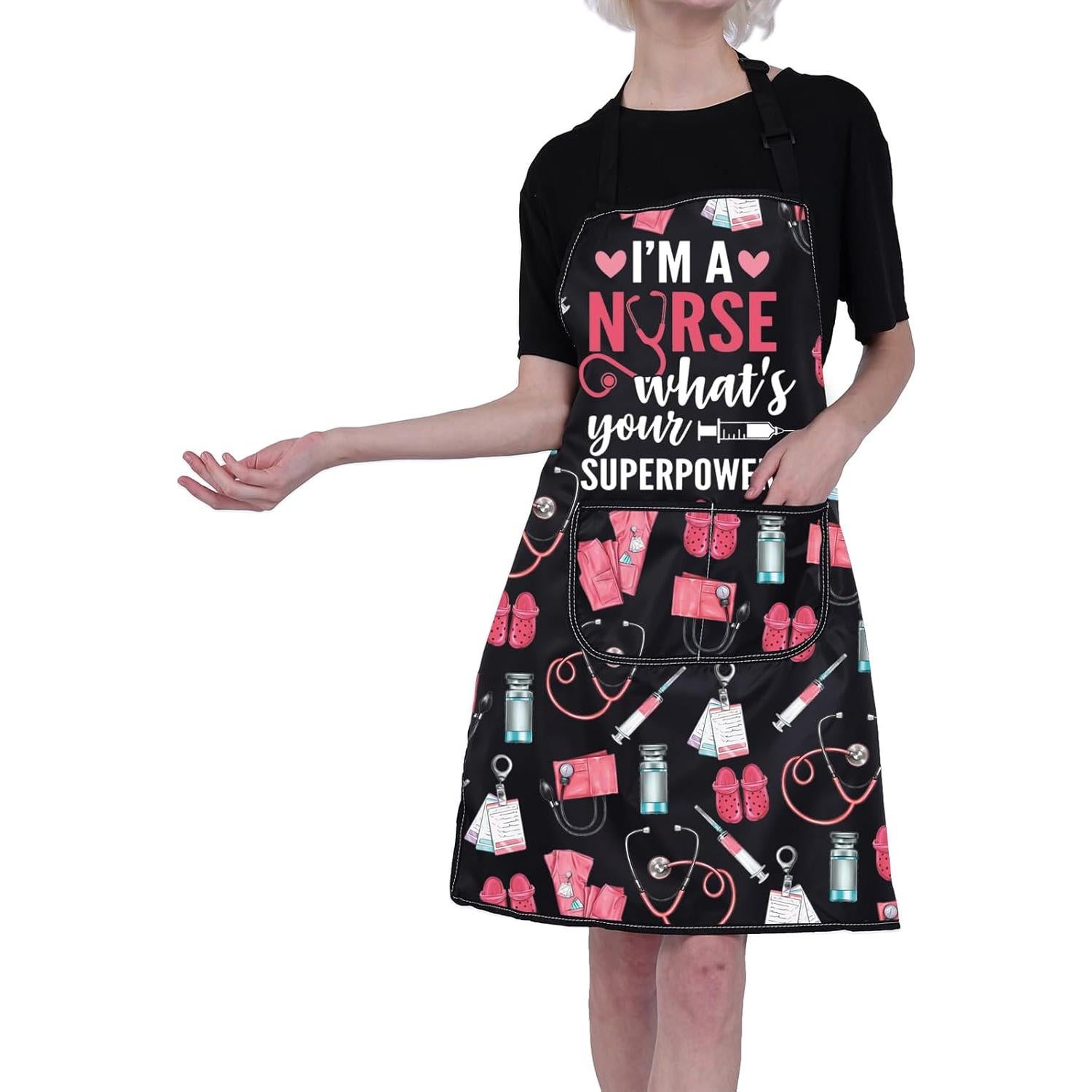 Delantal de Cocina para Enfermera FUSTMW con Bolsillos 73x68cm