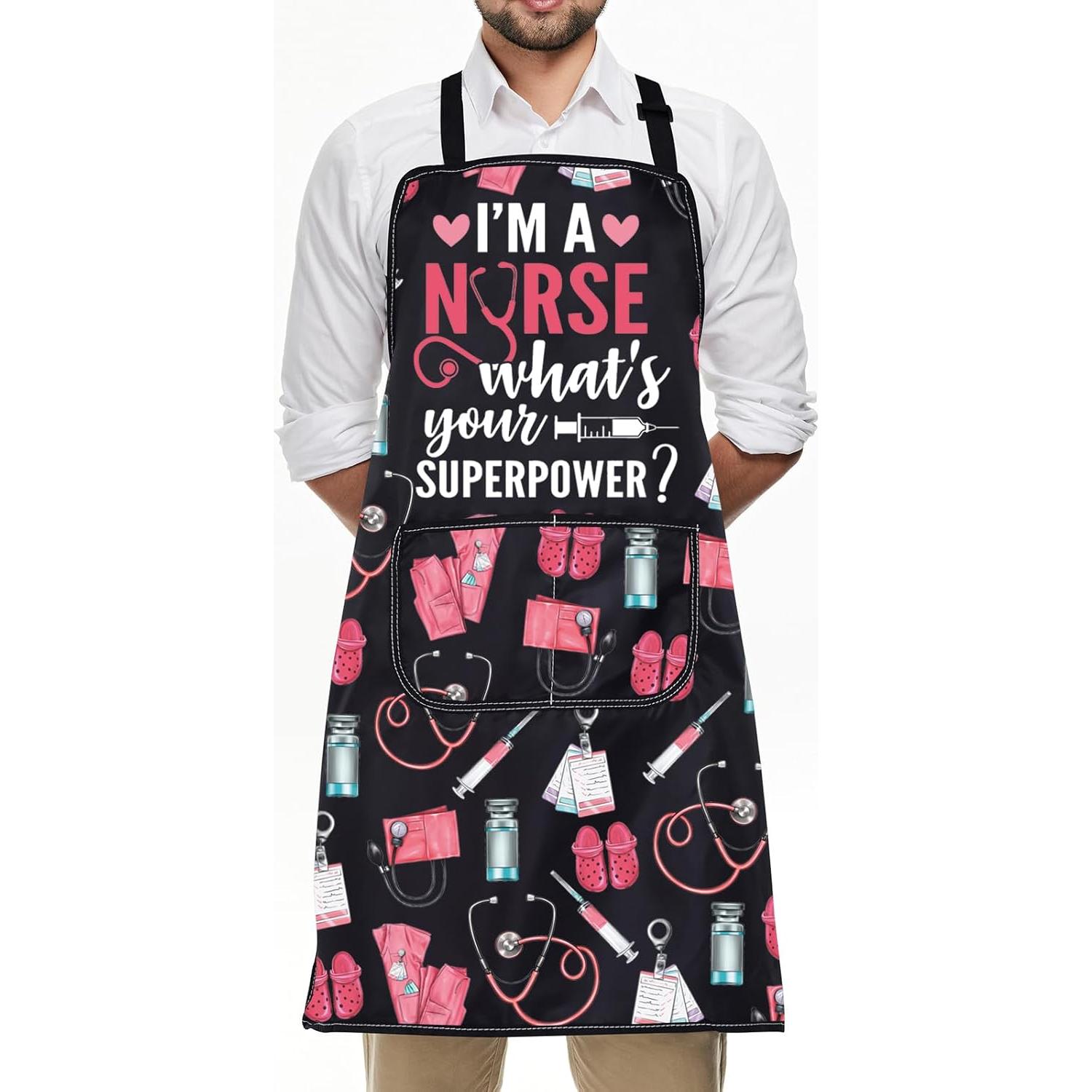 Delantal de Cocina para Enfermera FUSTMW con Bolsillos 73x68cm