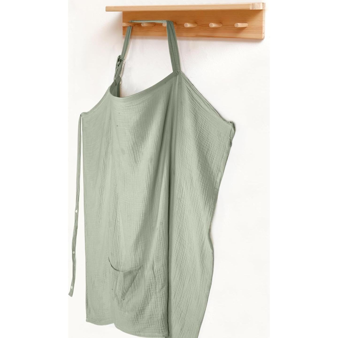 Cubierta de Lactancia Muselina KY-Cover Verde Claro 100% Algodón