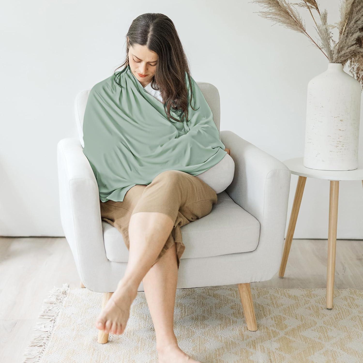 Cubierta de Lactancia MairMore Verde Transpirable 360°