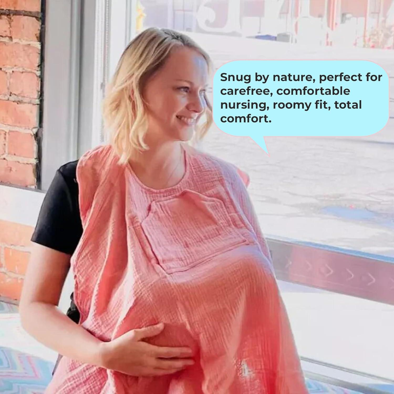 Cubierta de Lactancia Lookee Looky Río Turquesa 100% Algodón