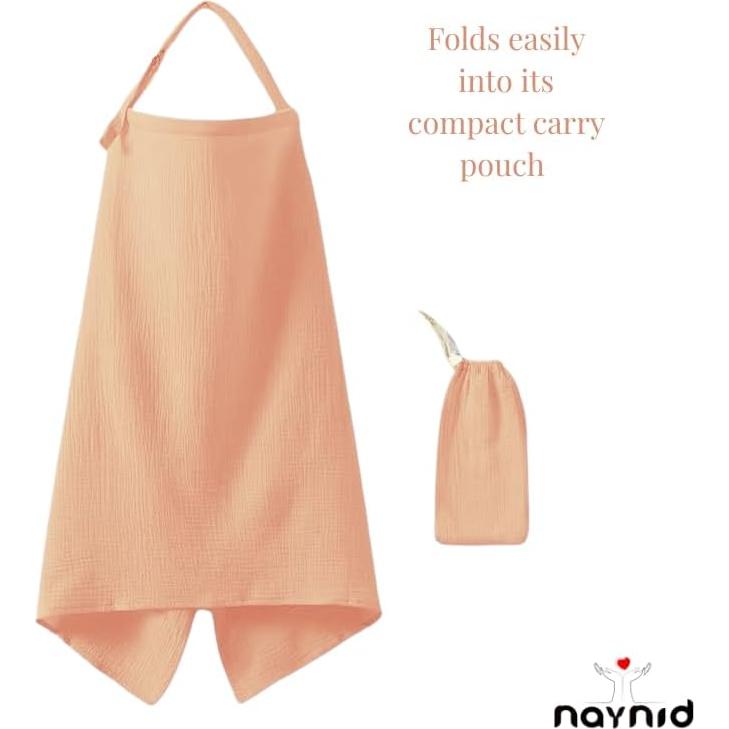 Cubierta de Lactancia Naynid Muselina Algodón 100% Ligera