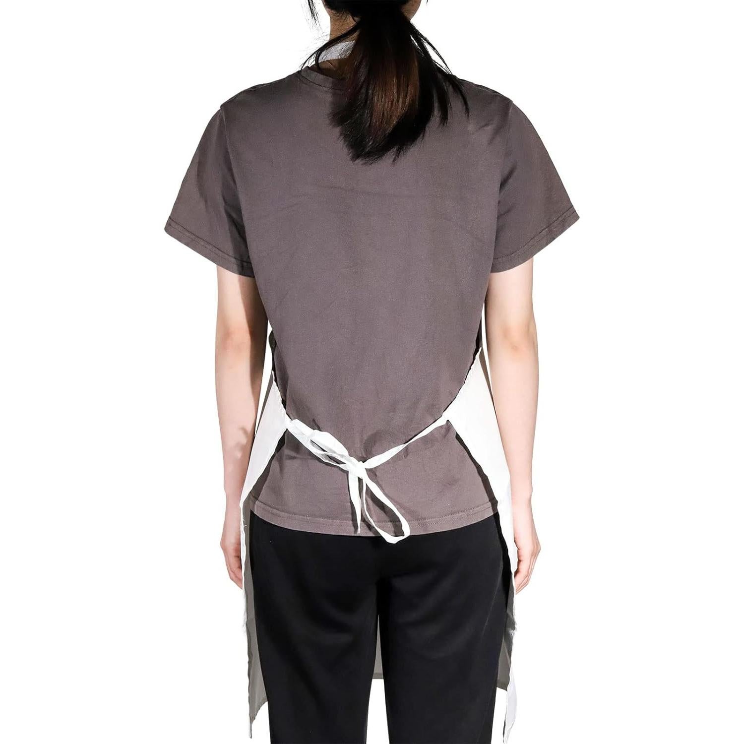 Delantal de Enfermera BWWKTOP con Bolsillos 49x68cm