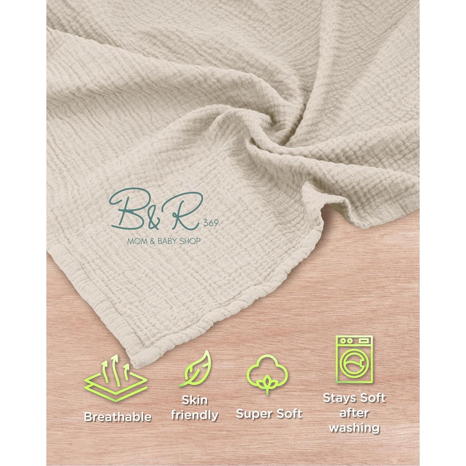 Cubierta de Lactancia Muselina Beige - Delantal Ajustable para Mamá